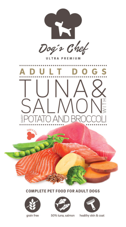 Dog’s Chef TUNA & SALMON WITH SWEET POTATO AND BROCCOLI