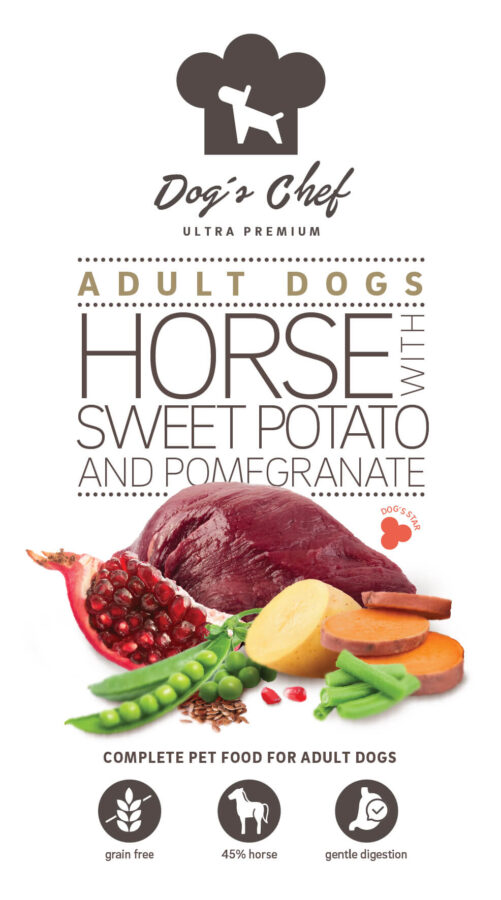 Dog’s Chef HORSE WITH SWEET POTATO & POMEGRANATE